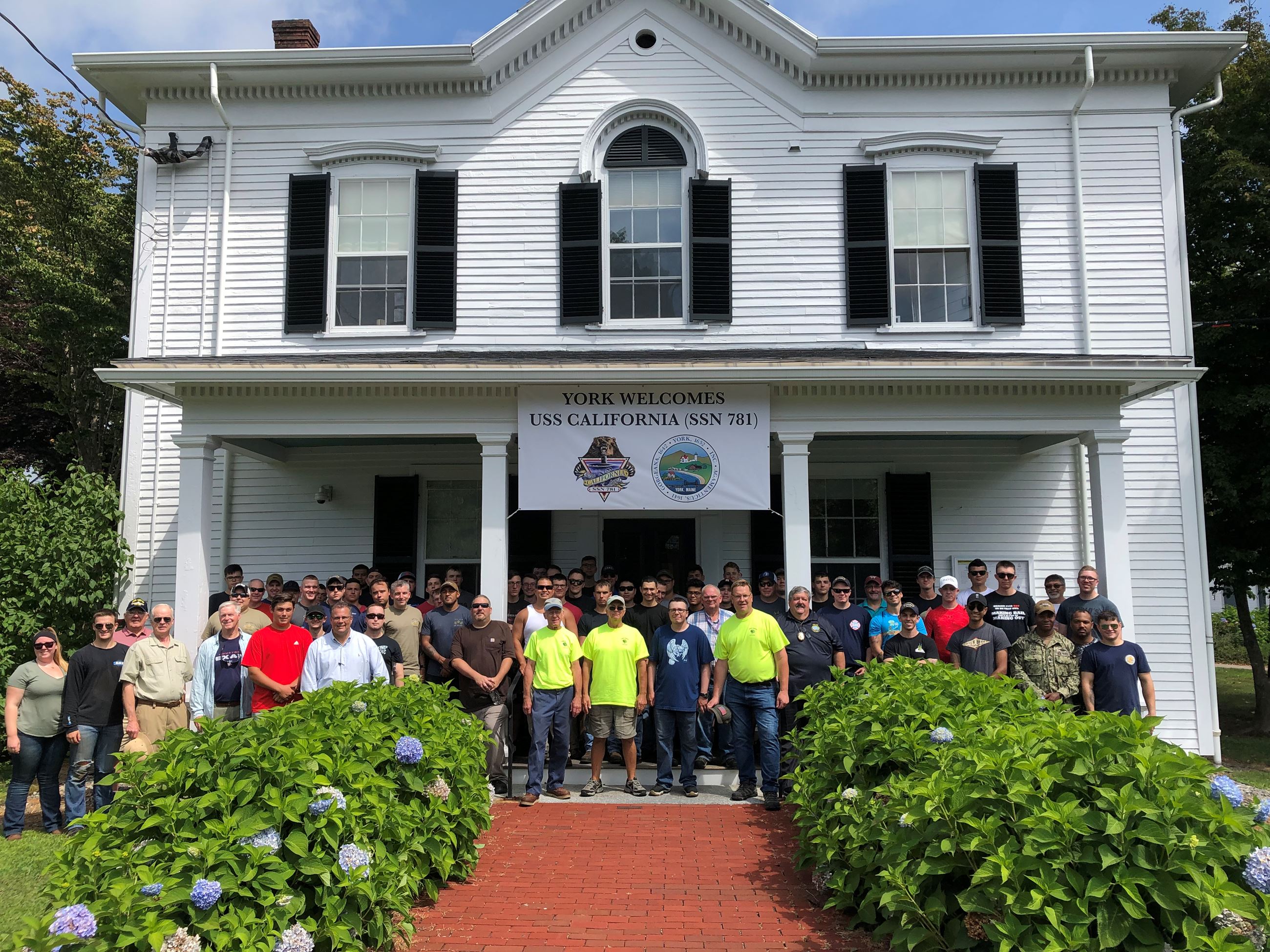 062 with USS California and volunteers